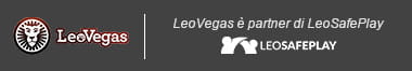 Il logo di LeoVegas e quello di LeoSafePlay, ente partner per la prevenzione della ludopatia